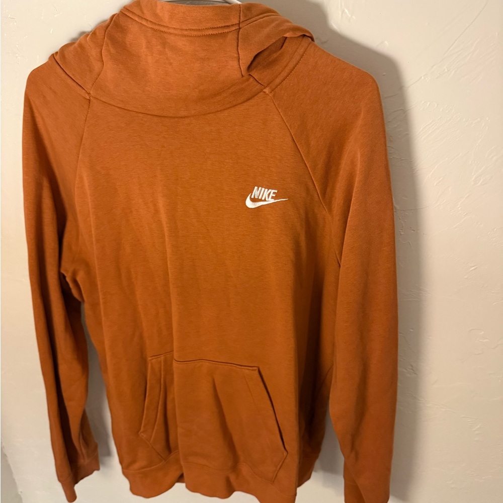 Nike Women’s Rust Orange Pullover Hoodie Sweater